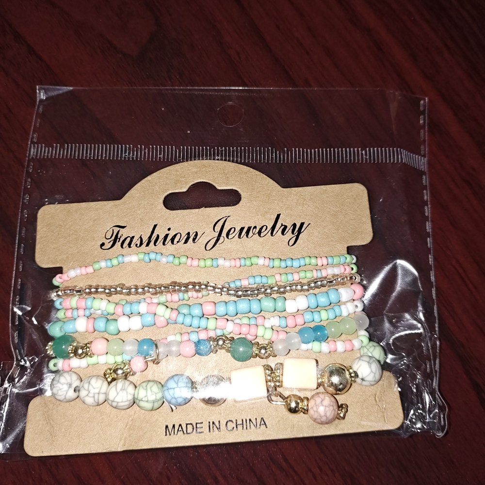 Multicolor Beaded Bracelet Set